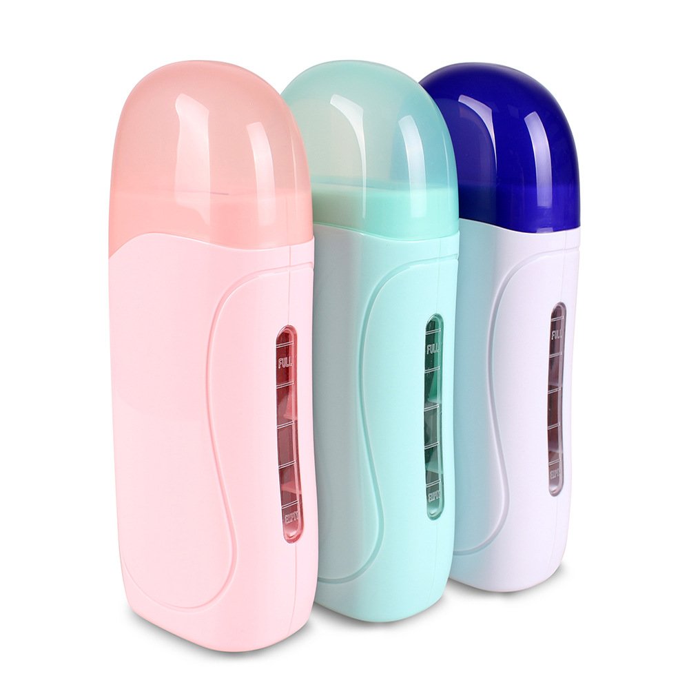 Portable Digital Wax Heater for Hair Removal Single Roller Depilatory Machine US/EU Plug for Body Face Feet
