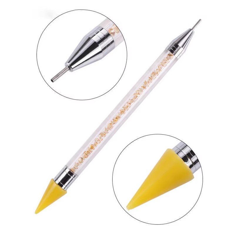 Double Head Nail Art Dotting Tool Crystal Pickup Pen Nail Rhinestones Wax Picker Pen