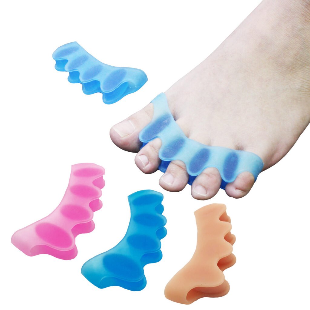 2Pcs/set Foot Care Silicone Corrector Bunion Toe Separator Spacer Toe Stretchers Toe Protector Nail Tool
