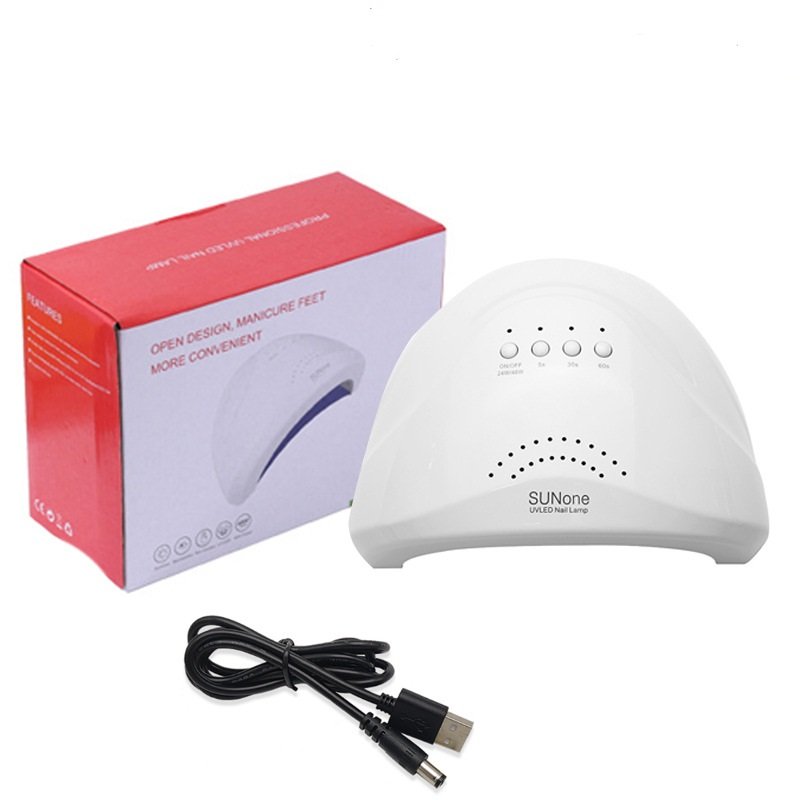 SUNone 48W Economical LED Nail UV Lamp Portable Professional Plastic Metal Fast Curing for Nail Art